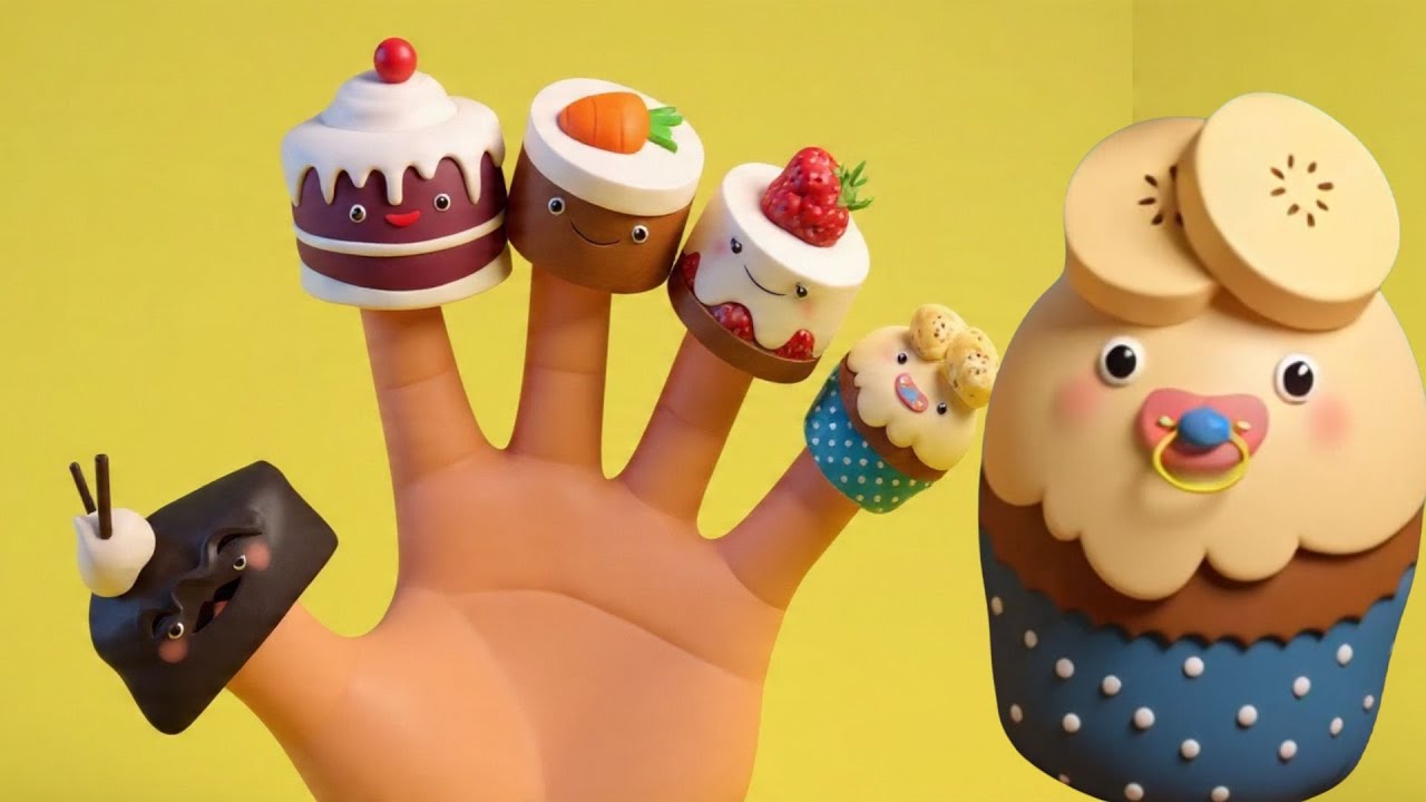 Finger Family Cake (3D) | Nursery Rhymes & Kids Songs | Little Bee