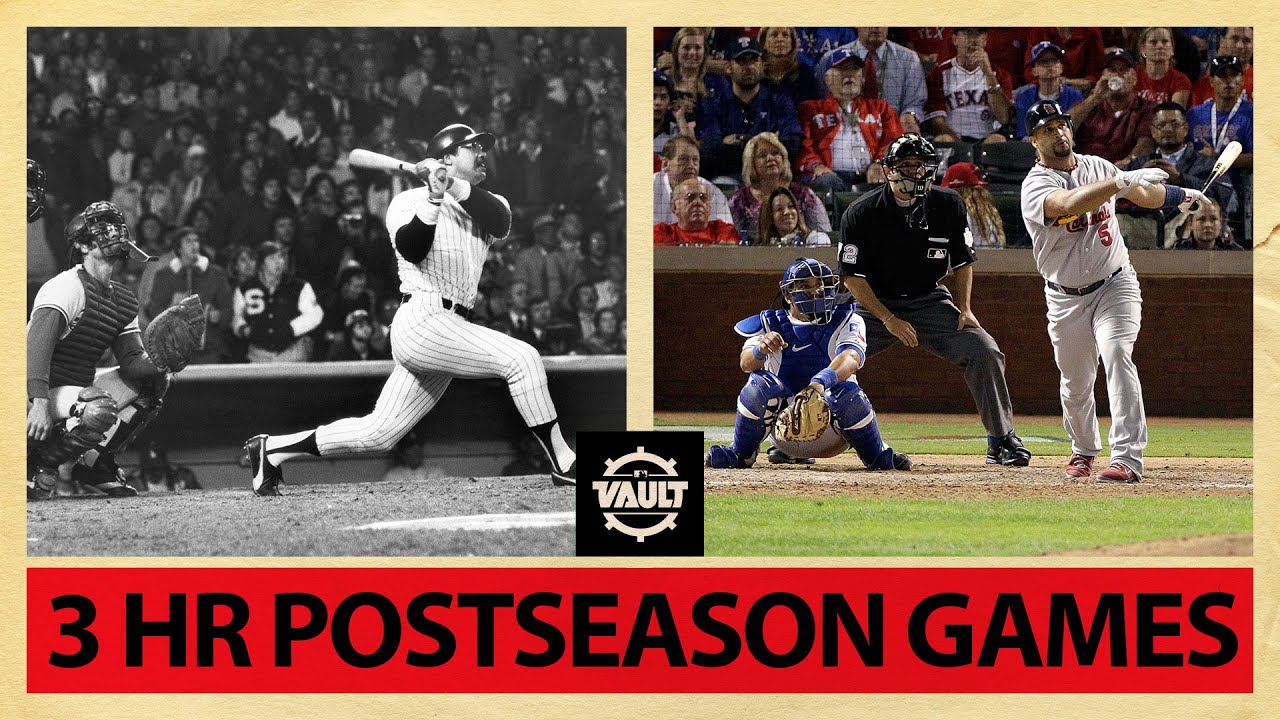THREE HOME RUN POSTSEASON GAMES BY A SINGLE PLAYER! A feat