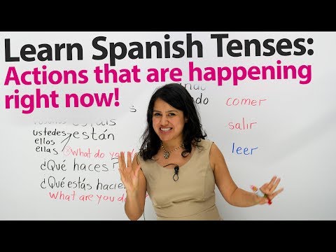 How to express what&rsquo;s happening right now in Spanish