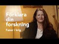 Förklara din forskning 2023 – Fanor i krig med Karin Tetteris