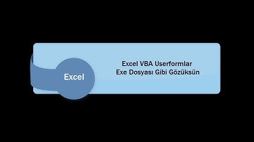 Excel Dersleri #18 Userform Haricinde Hiçbir Şey Gözükmesin Excel Exe Dosyası gibi gözüksün.