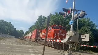 CPKC 7455, 7459, 7434 at Alliston Ontario.
