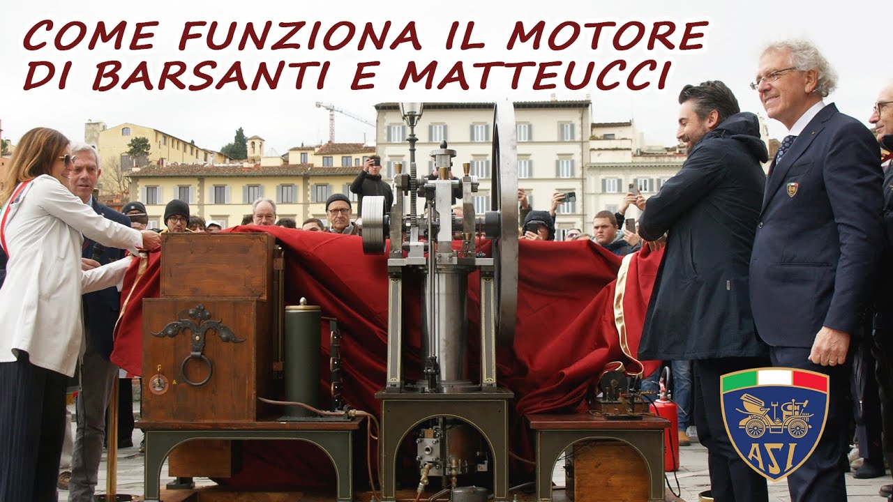 IL MOTORE DI BARSANTI E MATTEUCCI FUNZIONA! Il primo motore a scoppio della storia è tutto italiano