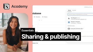 Sharing & publishing