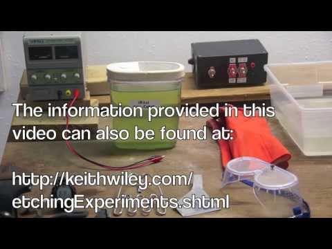 Initial Electro-Etching Experiments