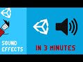 How to add multiple sound effects in unity 3 minutes  unity 2022 tutorial