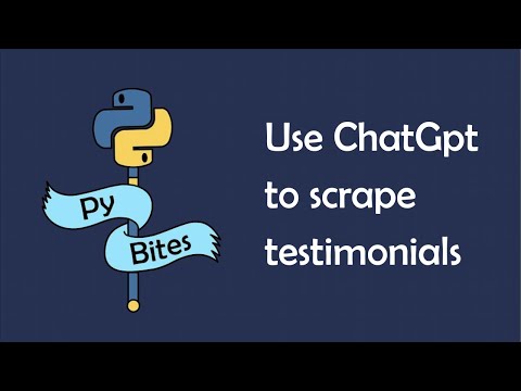 Capa de Quickly scrape Pybites platform testimonials using ChatGpt and Python #Shorts