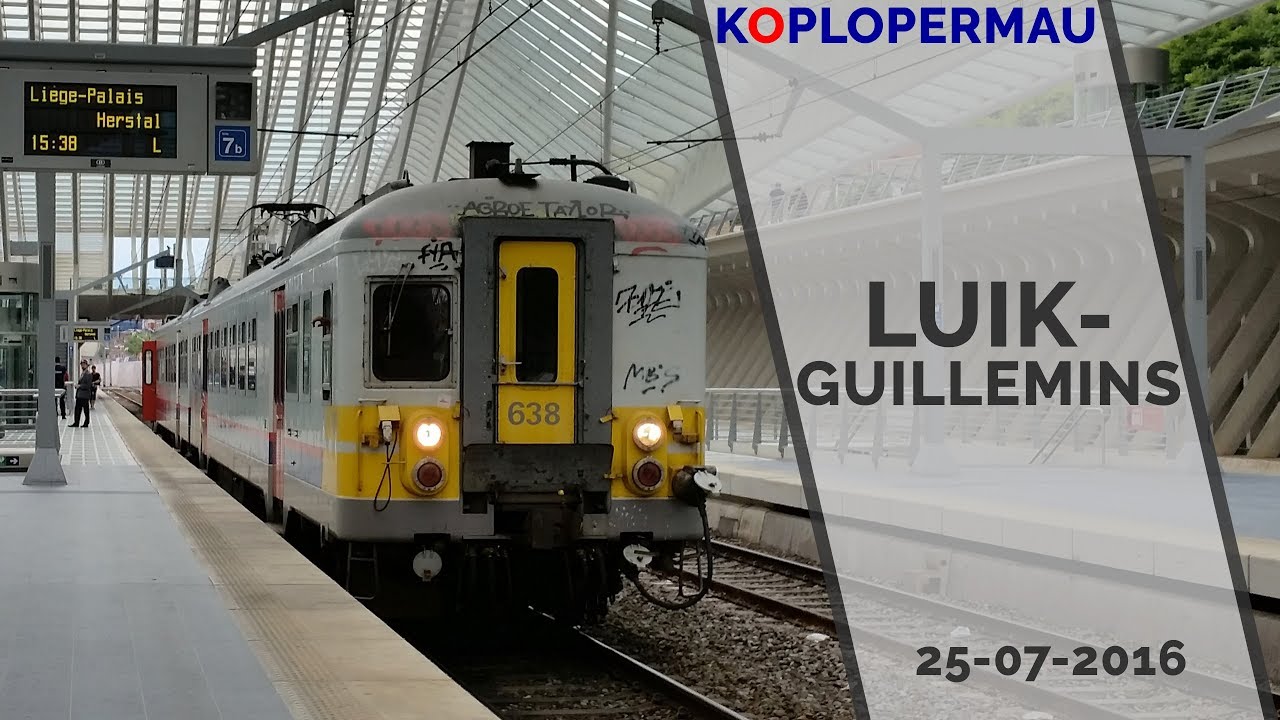 Treinen op station Luik-Guillemins - 25 juli 2016