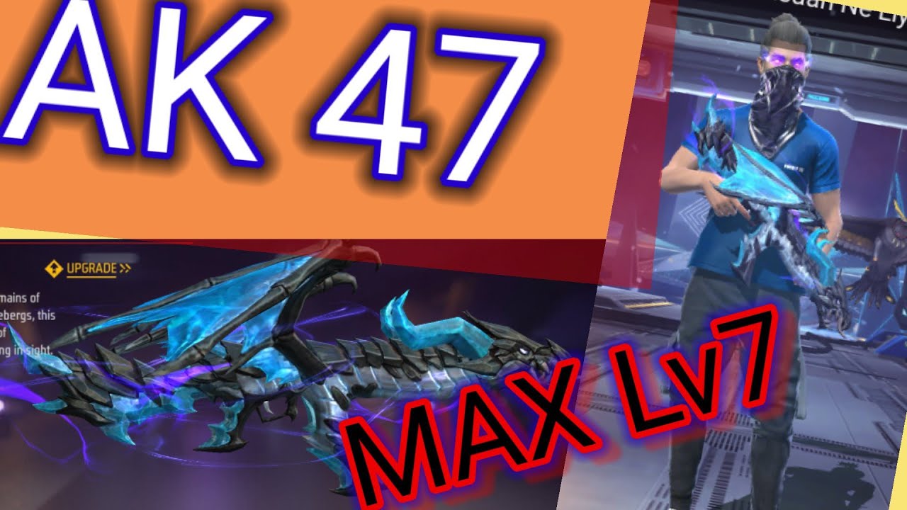 AK-47_BLUE FLAME DRACO MAX ⚡⚡Lv7🔥🔥Free fire video⚡ para SAMSUNG A3,A5 ...