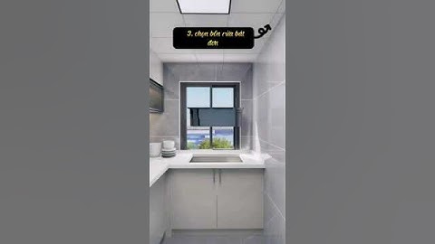 Thiết kế phòng bếp hiện đại cho chung cư #shorts