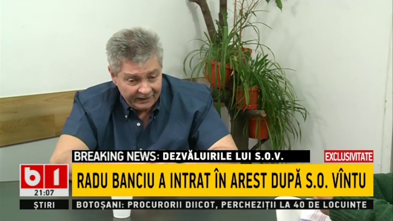 RADU BANCIU, INTERVIU CU SORIN OVIDIU VANTU DIN PUSCARIE 15 03 2017 EMISIUNE COMPLETA