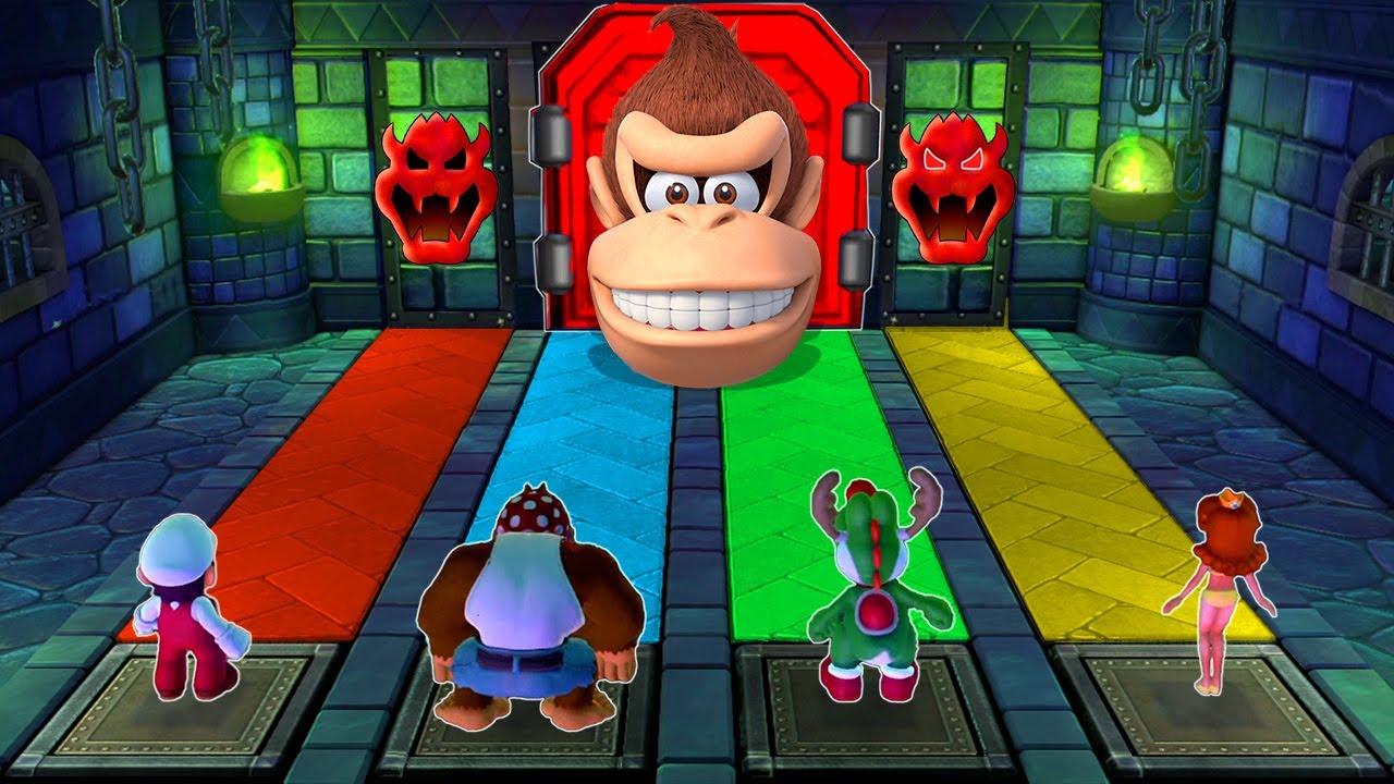 【マリオパーティ10】バトルミニゲームマリオVsドンキーコングVsヨッシーVsデイジー最強CPU｢たつじん」