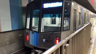 横浜市営地下鉄4000型4631編成普通あざみ野行き新横浜発車