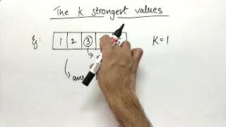 LeetCode The k Strongest Values in an Array | Hindi