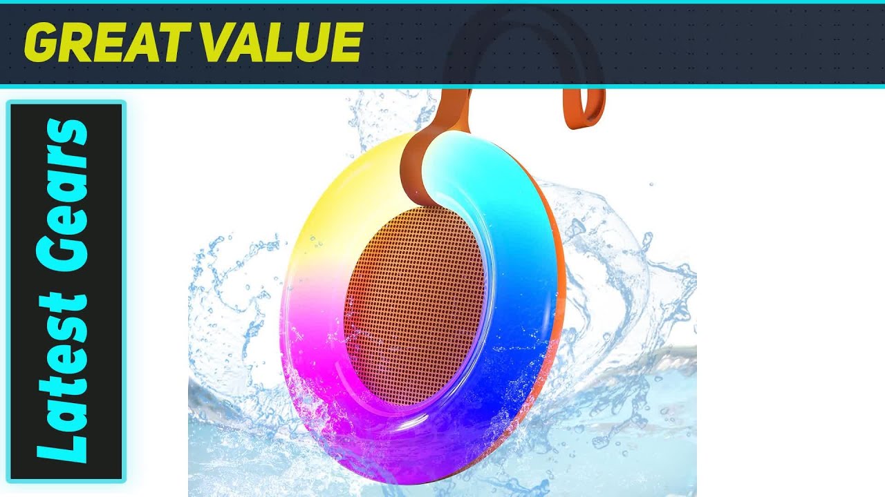 Best Waterproof Shower Speaker? Dynamic LED Light Bluetooth Speaker Test!