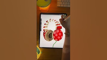 Easy Procreate Gouache Illustration #procreatebrushes #procreatetutorial