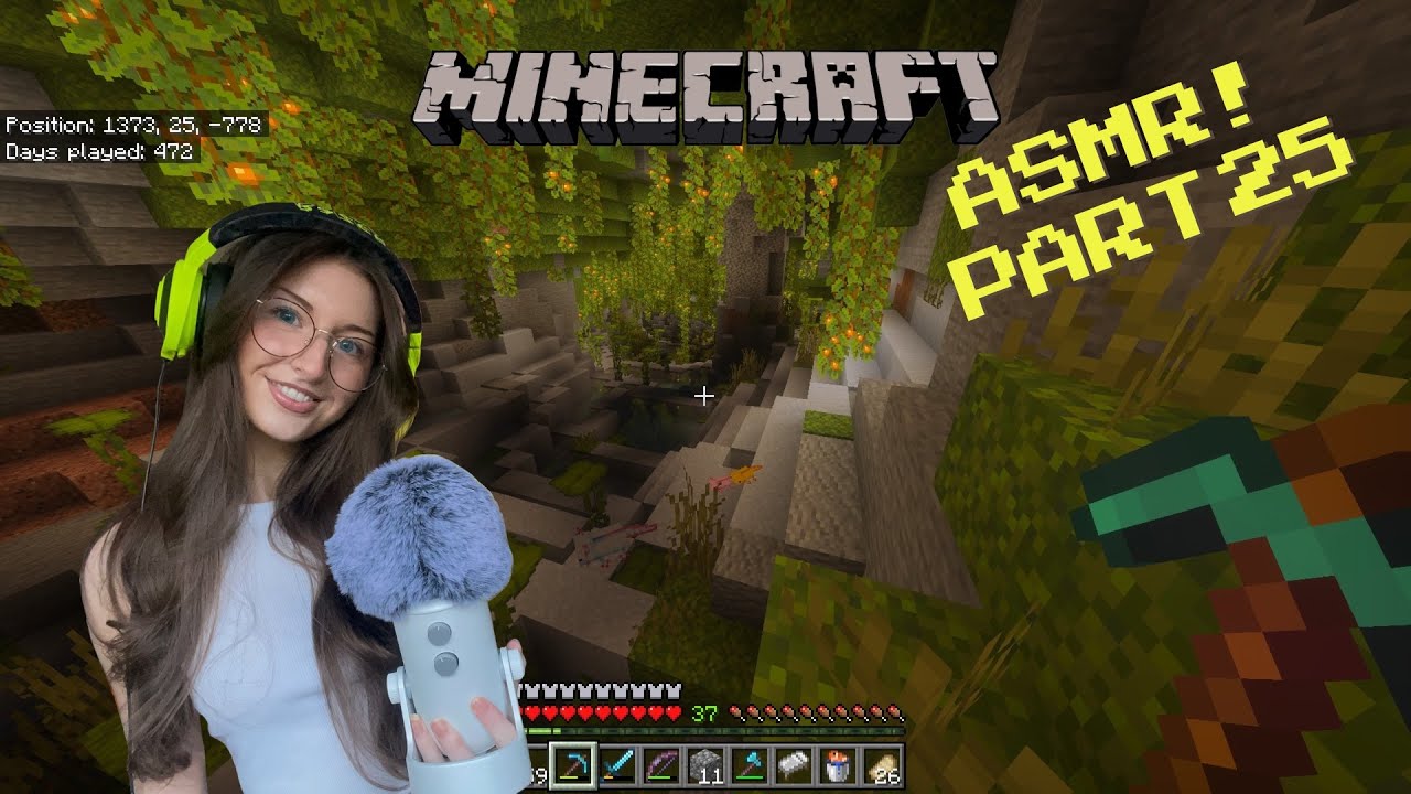 ASMR Exploring Minecraft until you fall asleep🍃 (PS5 controller clicking, whispering)