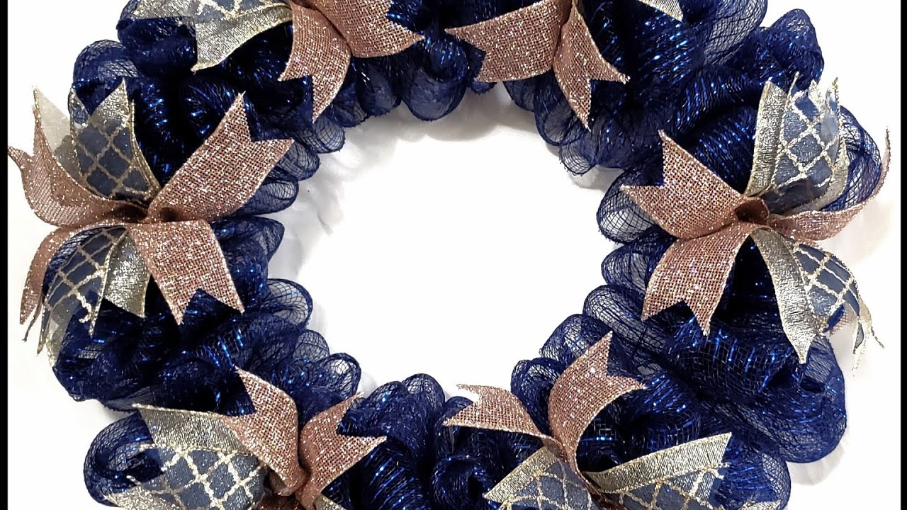 Mesh Ribbon Wreaths, Deco Mesh Ribbon Wreath