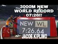 3000M NEW  WORLD LEAD LEAGUE RECORD!!! (07:26) JACOB KIPLIMO UGANDA IN DIAMOND LEAGUE ROME 2020