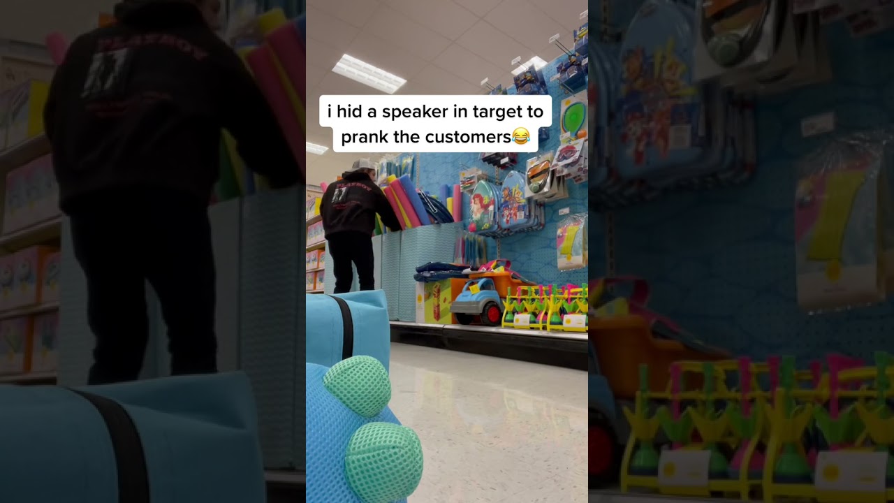 hidden *speaker* PRANK in target😂 