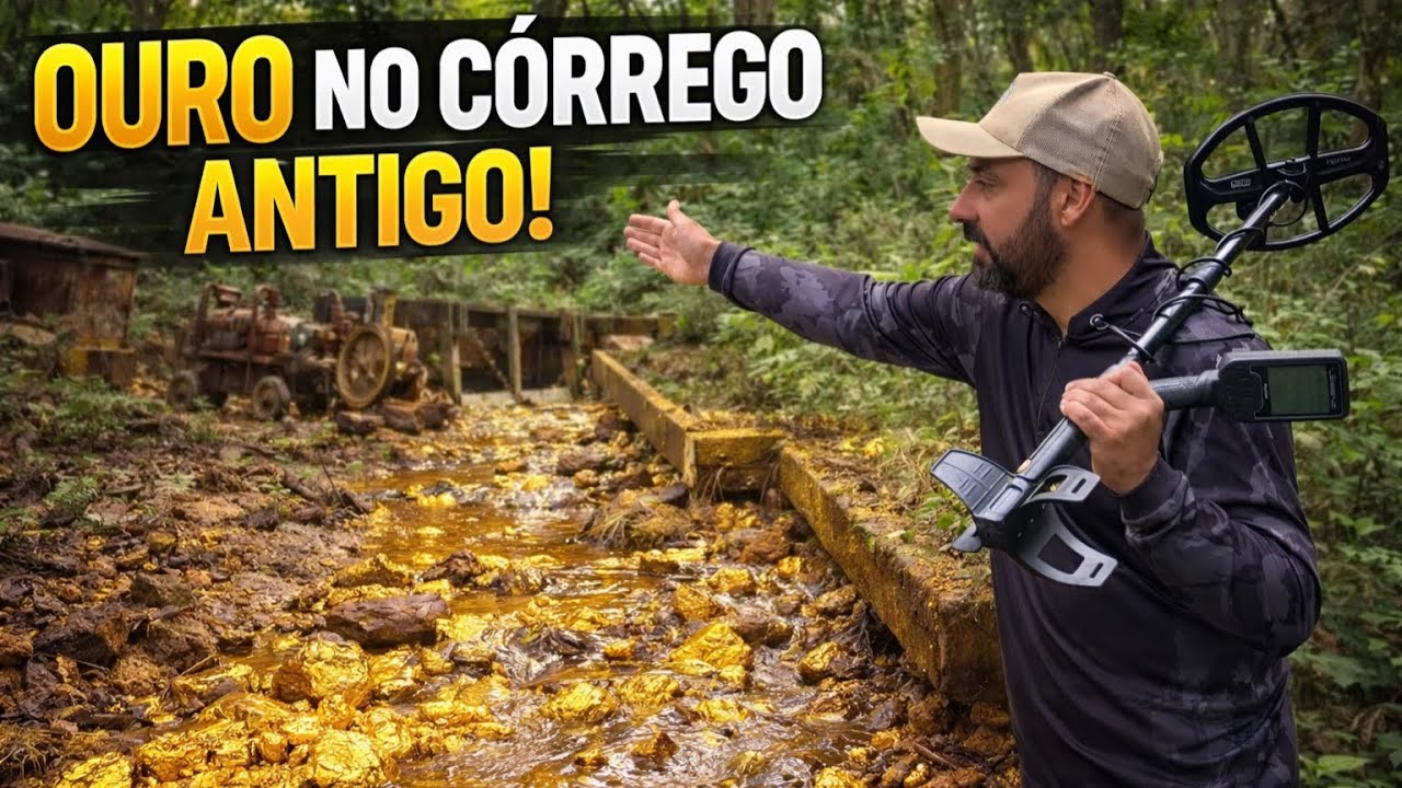 Mineradora de ouro antiga deixa muito ouro para trás 