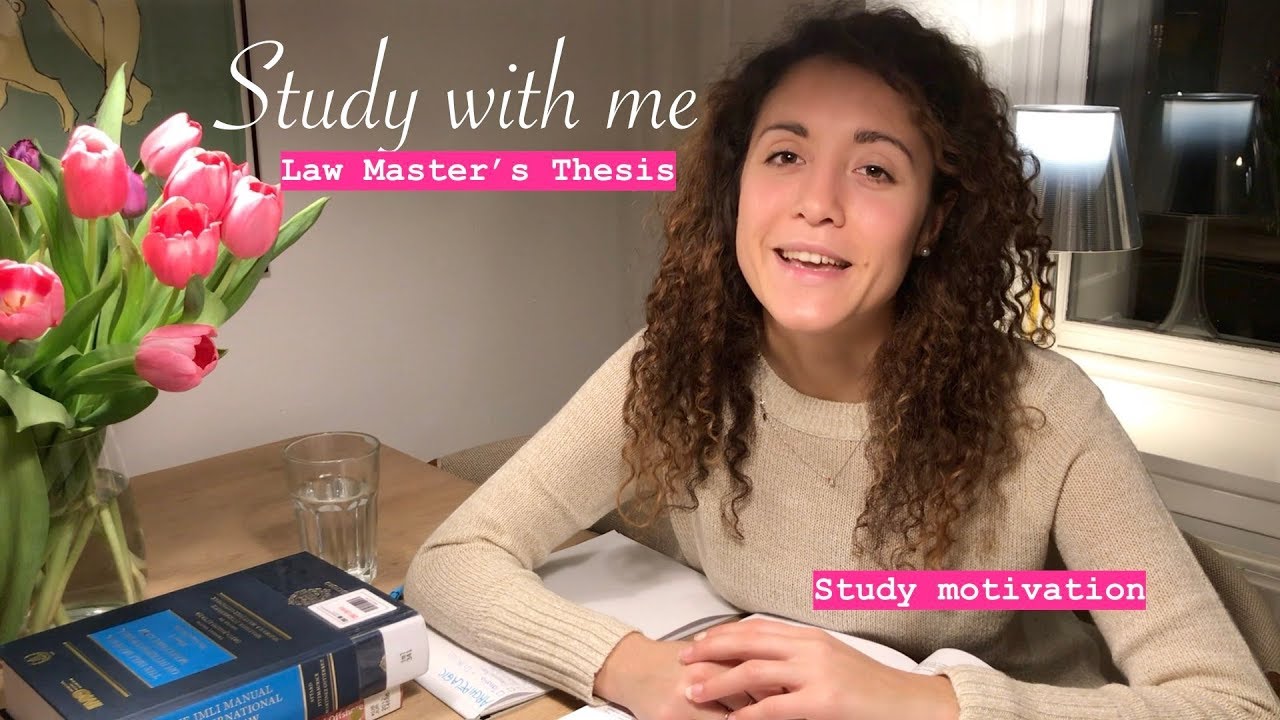 Study with me on friday night: law student  | Study motivation, master's thesis writing