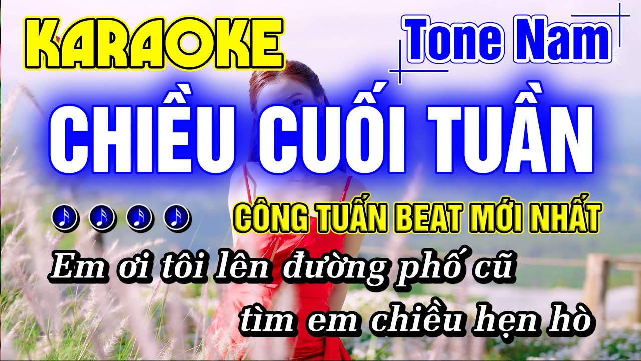 Chiều Cuối Tuần Karaoke Tone Nam Nhạc Sống Rumba Beat Hay Dễ Hát CÔNG TUẤN BOLERO MỚI NHẤT