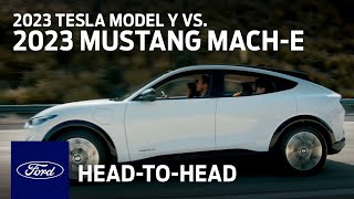The 2023 Ford Mach E vs. Tesla Model Y | Head to Head | Ford :60