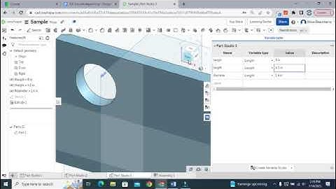 POE 1.2.2 Parametric Modeling in Onshape