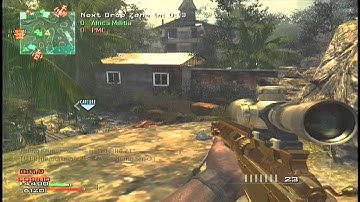 Crazy MW3 Trick-shot on Village cliff!