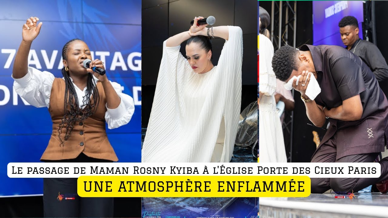 🔥FIRE ! Maman Rosny Kayiba à l'Église Porte de Cieux Paris: Quelle atmosphère Angelique.Prophète JFT