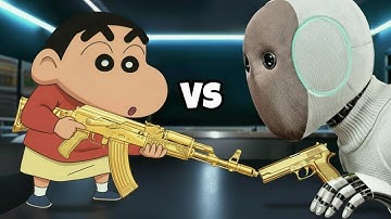 Shinchan vs Robot! 😱 | Gta 5