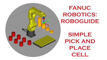 SIMPLE PICK AND PLACE SIMULATION IN FANUC