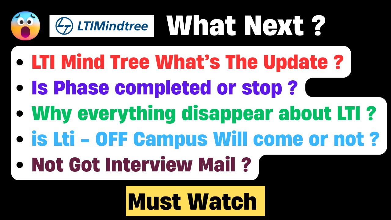 💀LTI Urgent Update | LTImindtree 2026 Batch Hiring | LTImindtree On Campus 2026 Batch | hire me plz