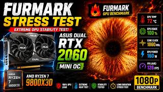 ASUS DUAL RTX 2060 MINI OC FurMark Stress Test | GPU Temperature