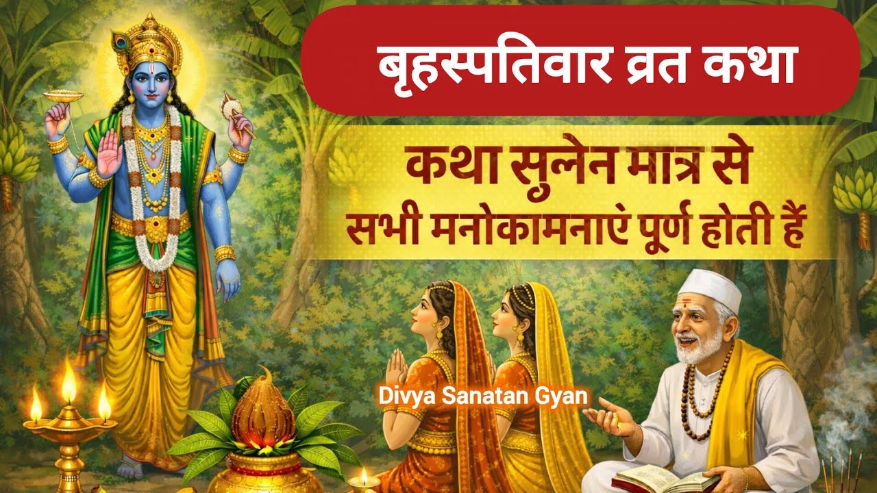 Brihaspativar Vrat Katha | Guruvar Vrat Katha | Brihaspatidev Ki Katha | Brihaspativar Katha 