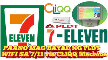 How to pay PLDT wifi bills through 7eleven Cliqq machine