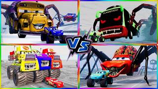 Tiles Hop EDM RUSH EXE BRAIN MCQUEEN Challenge GIANT BOSSES MACK SPIDER VS SCHOOL BUSS ZOMBIE ! №178 screenshot 3