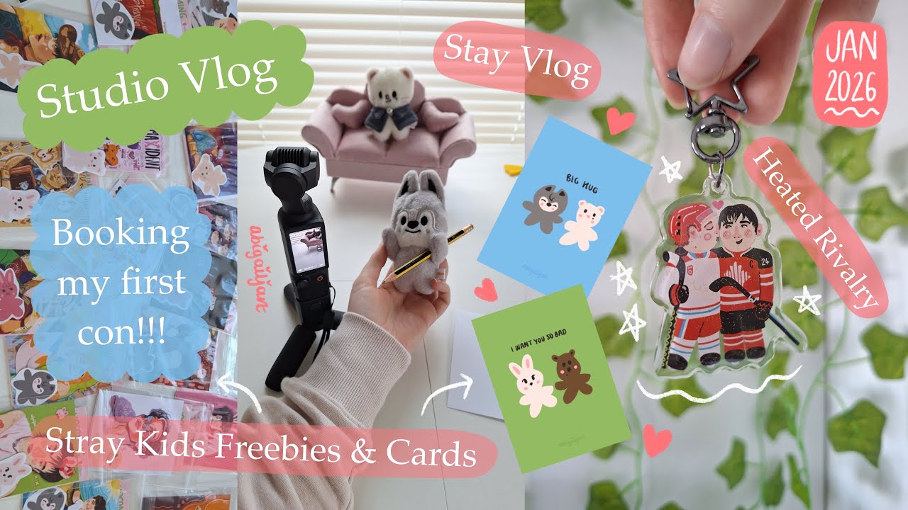 STAY Studio Vlog! Freebies, Heated Rivalry & Booking My First Con!!!