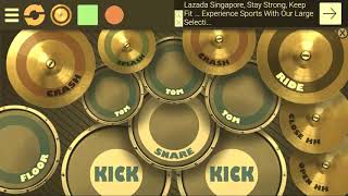 Cara memainkan real drum versi goyang 2 jari