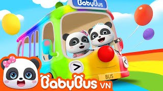 Đi tìm màu sắc cho xe buýt | Chiếc xe buýt cầu vồng | Nhạc thiếu nhi vui nhộn | BabyBus