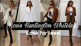 Recreating Rosie Huntington-Whiteley Outfits | LOOK FOR LESS | Autumn 2020