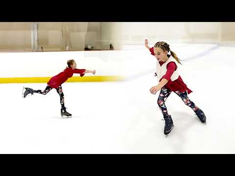 It Was her FIRST Time on Ice and She was Doing Twirls!!