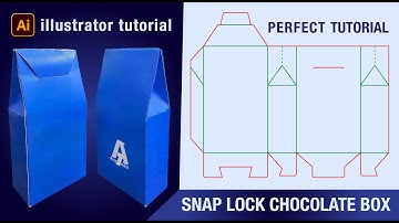Snap Lock Chocolate Box Design in Illustrator | Step-by-Step Packaging Tutorial (Ai)