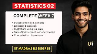 Complete Statistics 02  Week 7 + Question Practice | IIT Madras BS Degree