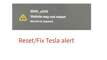 how to fix Tesla BMS_w035 "Vehicle may not restart" #BMS_w035 #BMS_w035_SW_Isolation