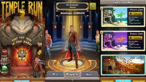 Temple Run 2 In A New Look | Character Guy Dangerous Aviator | Map Fall Jungle