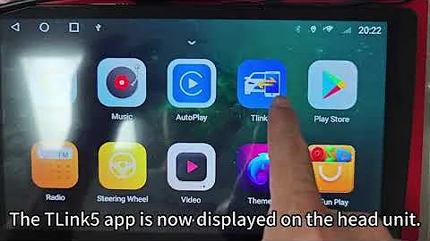 How to Install the Carplay Tlink5 APP Through USB Flash Drive