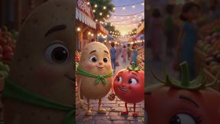 Sonu AlooMuskan Tamatar | Cute Vegetable Love Story |Romantic 3D Animation #shorts