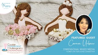 SNEAK PEEK: Dimensional Mixed Media with Carmen Urbano
In this tutorial, the kickoff demo for Cookie Connections November 2023 Watch-Learn-Create Challenge #55, guest Carmen Urbano demonstrates how to add depth and dimension to cookies using mixed media, such as textured royal icing, molded fondant, edible lace, sugar beads, and various dusts. Combining lots of edible materials into a single cohesive cookie design can often be challenging. Who hasnt had the experience of overdoing it?! But, in this video, Carmen uses the example of a ballerina cookie to expertly portray two harmonious and well-edited mixed media designs. She also provides useful tips for planning mixed media cookies and making and storing embellishments in advance.
TO PURCHASE THE FULL TUTORIAL: https://juliausher.com/shop/tutorials/guest-series/dimensional-mixed-media-with-carmen-urbano/
TO ENTER THE ONGOING DECORATING CHALLENGE: https://cookieconnection.juliausher.com/blog/watch-learn-create-challenge-55-dimensional-mixed-media-with-carmen-urbano
(NOTE: The challenge closes on January 13, 2024, so enter while you still can. Im offering three terrific prizes to entrants as well!) SNEAK PEEK: Dimensional Mixed Media with Carmen Urbano